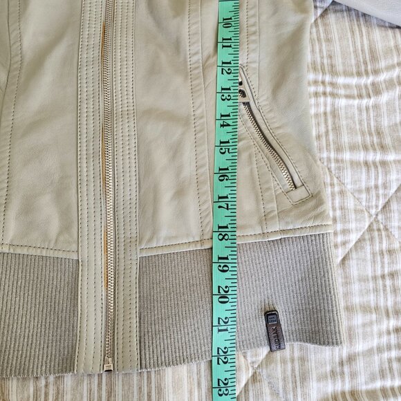 Rudsak 'Tisha' Women's Leather Jacket, Stone Color, Size XS - Picture 13 of 16